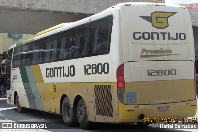 Empresa Gontijo de Transportes 12800 na cidade de Belo Horizonte, Minas Gerais, Brasil, por Hariel Bernades. ID da foto: 10855114.