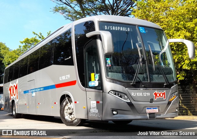 Auto Viação 1001 RJ 108.1219 na cidade de São Paulo, São Paulo, Brasil, por José Vitor Oliveira Soares. ID da foto: 10855771.