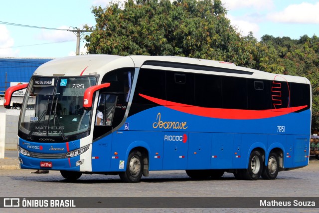 Viação Riodoce 71951 na cidade de Vitória da Conquista, Bahia, Brasil, por Matheus Souza. ID da foto: 10857584.