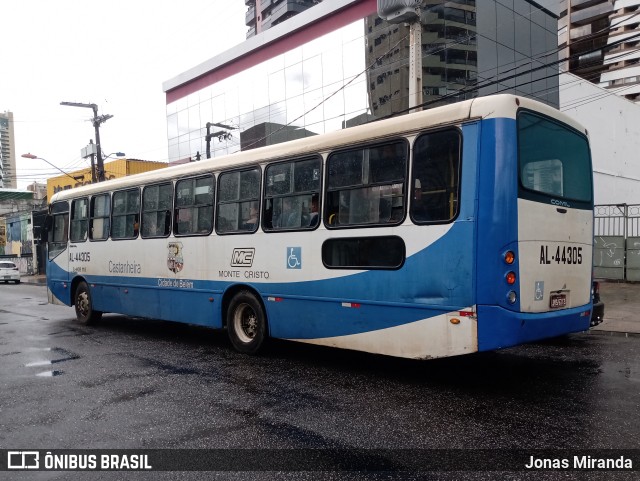 Auto Viação Monte Cristo AL-44305 na cidade de Belém, Pará, Brasil, por Jonas Miranda. Número da foto: #10855320.