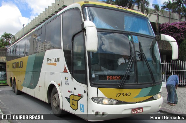 Empresa Gontijo de Transportes 17330 na cidade de Belo Horizonte, Minas Gerais, Brasil, por Hariel Bernades. ID da foto: 10855153.