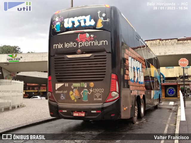 UTIL - União Transporte Interestadual de Luxo 13902 na cidade de Belo Horizonte, Minas Gerais, Brasil, por Valter Francisco. ID da foto: 10855072.