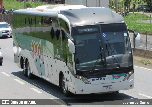 Auto Viação 1001 RJ 108.1085 na cidade de Aparecida, São Paulo, Brasil, por Leonardo Daniel. Número da foto: #10914782.