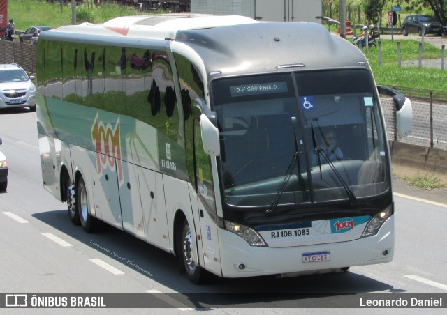 Auto Viação 1001 RJ 108.1085 na cidade de Aparecida, São Paulo, Brasil, por Leonardo Daniel. ID da foto: 10914782.