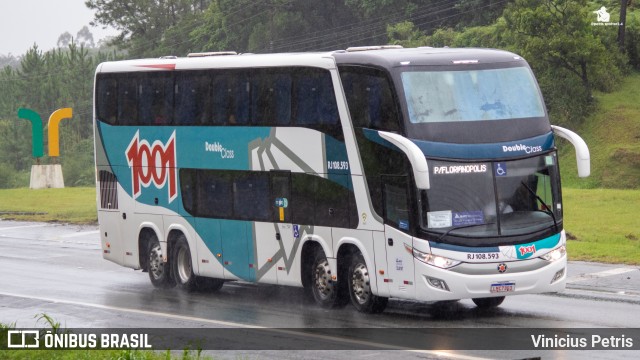 Auto Viação 1001 RJ 108.593 na cidade de Joinville, Santa Catarina, Brasil, por Vinicius Petris. ID da foto: 10914139.