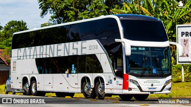Auto Viação Catarinense 321318 na cidade de Joinville, Santa Catarina, Brasil, por Vinicius Petris. Número da foto: #10914105.