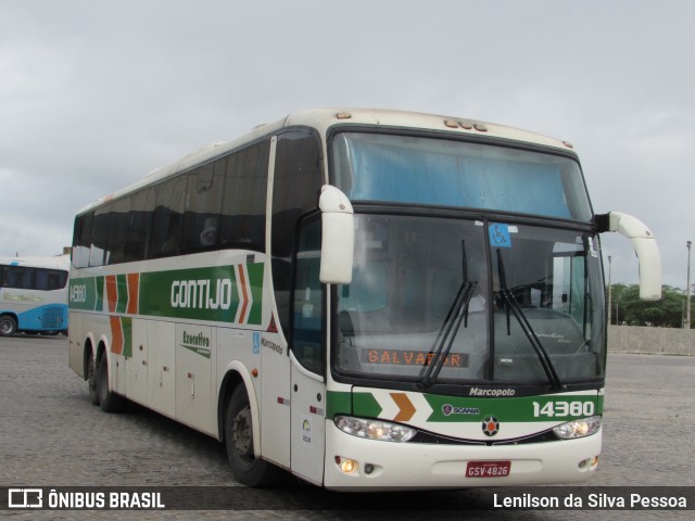 Empresa Gontijo de Transportes 14380 na cidade de Caruaru, Pernambuco, Brasil, por Lenilson da Silva Pessoa. ID da foto: 10914329.