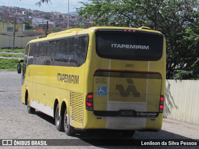 Viação Itapemirim 8883 na cidade de Caruaru, Pernambuco, Brasil, por Lenilson da Silva Pessoa. Número da foto: #10914253.