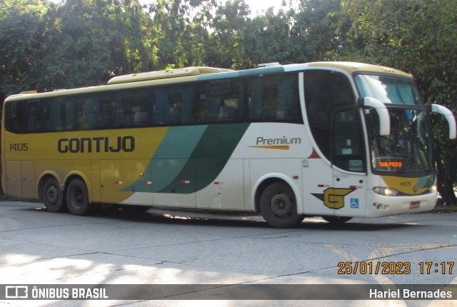 Empresa Gontijo de Transportes 14135 na cidade de São Paulo, São Paulo, Brasil, por Hariel Bernades. ID da foto: 10913332.