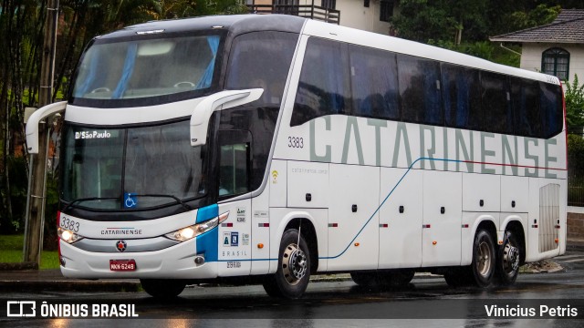 Auto Viação Catarinense 3383 na cidade de Joinville, Santa Catarina, Brasil, por Vinicius Petris. Número da foto: #10914011.