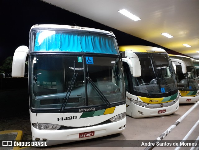 Empresa Gontijo de Transportes 14490 na cidade de Ribeirão Preto, São Paulo, Brasil, por Andre Santos de Moraes. ID da foto: 10914435.