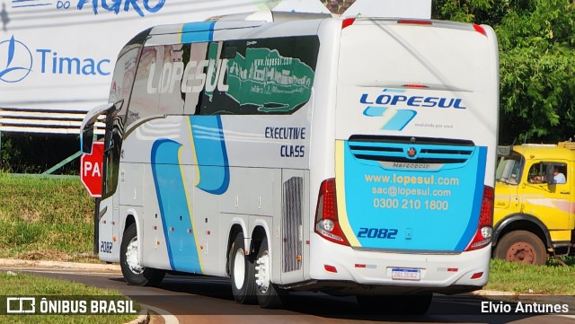LopeSul Transportes - Lopes e Oliveira Transportes e Turismo - Lopes Sul 2082 na cidade de Campo Mourão, Paraná, Brasil, por Elvio Antunes. Número da foto: #10914988.