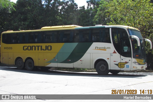 Empresa Gontijo de Transportes 14555 na cidade de São Paulo, São Paulo, Brasil, por Hariel Bernades. ID da foto: 10913351.