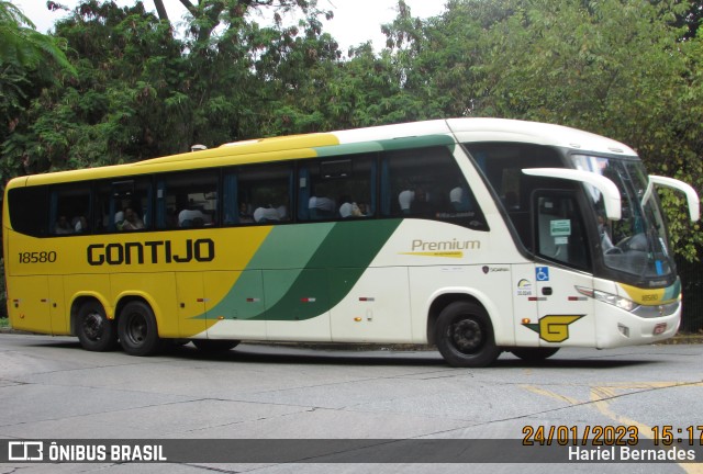 Empresa Gontijo de Transportes 18580 na cidade de São Paulo, São Paulo, Brasil, por Hariel Bernades. ID da foto: 10913377.