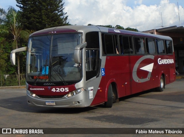 Expresso Gardenia 4205 na cidade de Três Corações, Minas Gerais, Brasil, por Fábio Mateus Tibúrcio. Número da foto: #10913540.