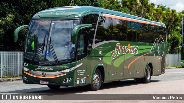 Viação Graciosa 103 na cidade de Curitiba, Paraná, Brasil, por Vinicius Petris. ID da foto: 10942075.