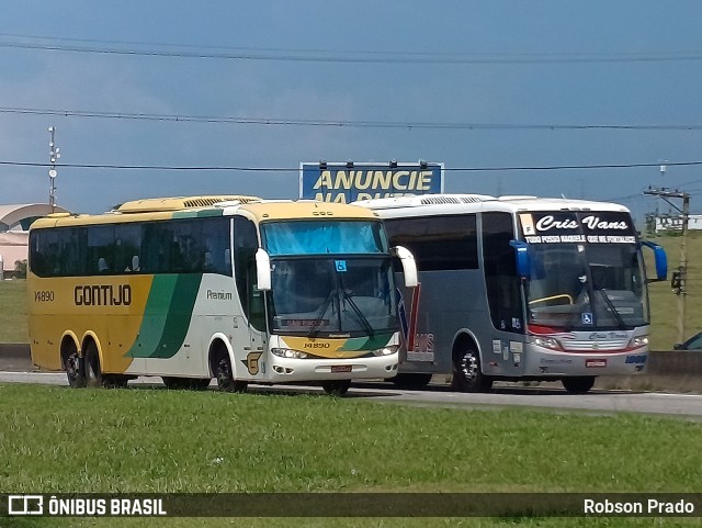 Empresa Gontijo de Transportes 14890 na cidade de São José dos Campos, São Paulo, Brasil, por Robson Prado. ID da foto: 10942997.