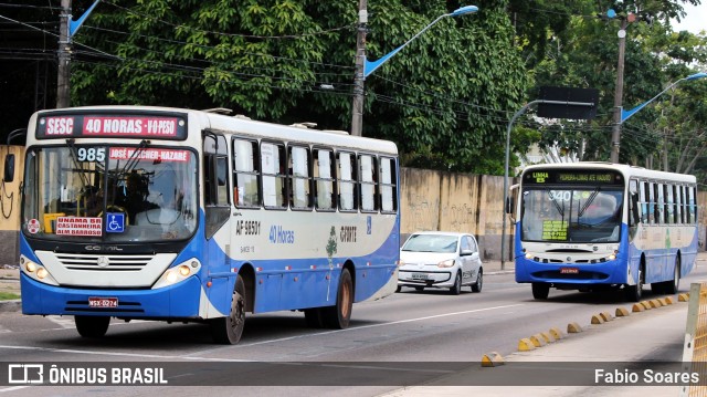 Viação Forte AF-98501 na cidade de Belém, Pará, Brasil, por Fabio Soares. Número da foto: #10941195.