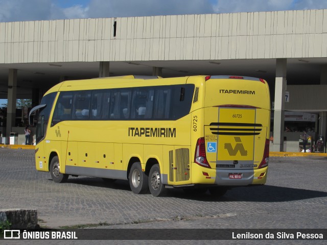 Viação Itapemirim 60725 na cidade de Caruaru, Pernambuco, Brasil, por Lenilson da Silva Pessoa. ID da foto: 10942120.