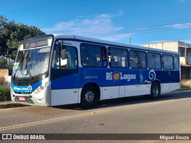 Rio Lagos Transportes SAQ.03.018 na cidade de Saquarema, Rio de Janeiro, Brasil, por Miguel Souza. Número da foto: #10942617.