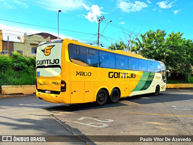 Empresa Gontijo de Transportes 14100 na cidade de Ribeirão Preto, São Paulo, Brasil, por Paulo Vitor De Azevedo. ID da foto: 10940985.