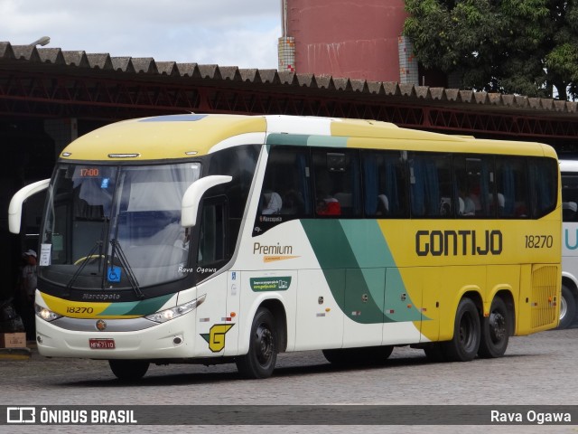 Empresa Gontijo de Transportes 18270 na cidade de Vitória da Conquista, Bahia, Brasil, por Rava Ogawa. ID da foto: 10944117.