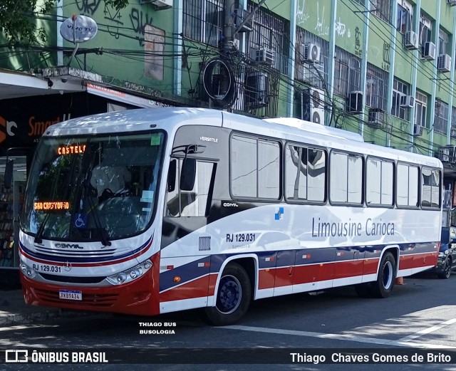 Empresa de Transportes Limousine Carioca RJ 129.031 na cidade de Duque de Caxias, Rio de Janeiro, Brasil, por Thiago  Chaves Gomes de Brito. Número da foto: #10945913.
