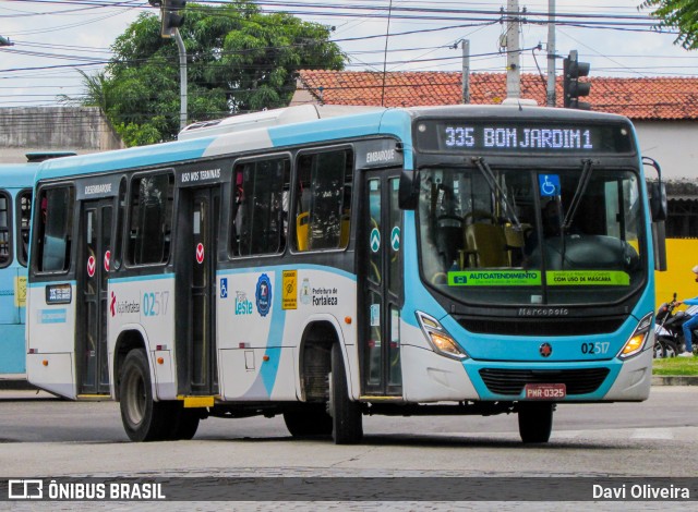 Viação Fortaleza 02517 na cidade de Fortaleza, Ceará, Brasil, por Davi Oliveira. Número da foto: #10946268.