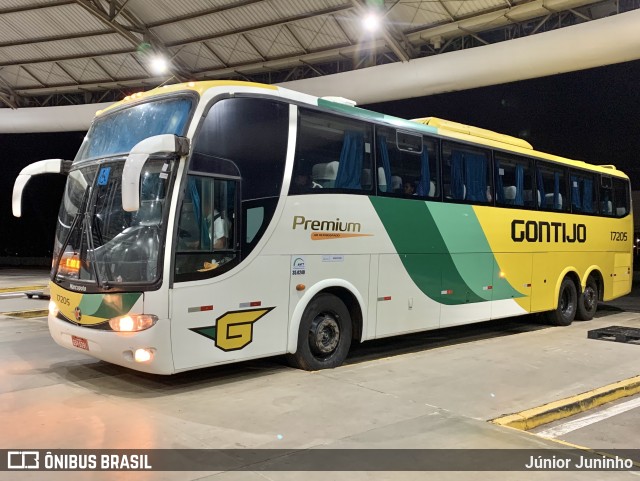 Empresa Gontijo de Transportes 17205 na cidade de Marília, São Paulo, Brasil, por Júnior Juninho. ID da foto: 10944278.