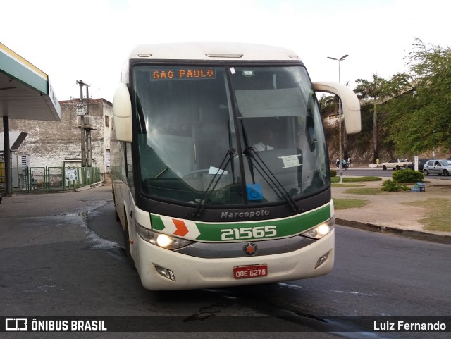 Empresa Gontijo de Transportes 21565 na cidade de Maceió, Alagoas, Brasil, por Luiz Fernando. ID da foto: 10944974.