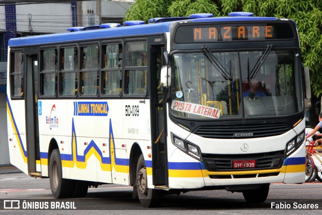 Belém Rio Transportes BD-039 na cidade de Belém, Pará, Brasil, por Fabio Soares. ID da foto: 10945122.