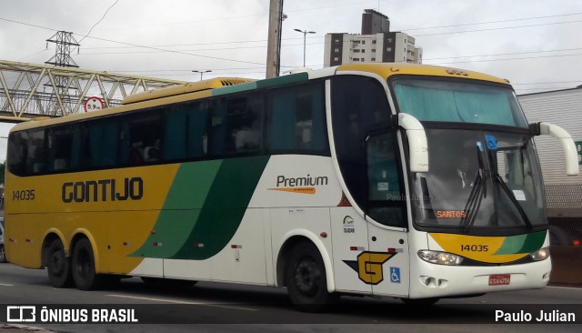 Empresa Gontijo de Transportes 14035 na cidade de Betim, Minas Gerais, Brasil, por Paulo Julian. Número da foto: #10943569.