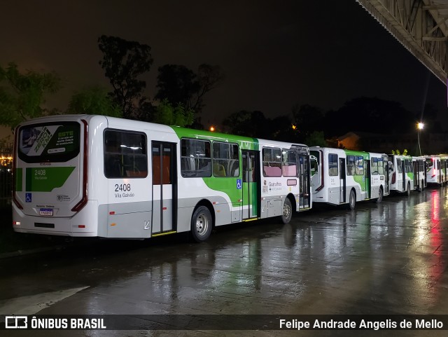 Empresa de Ônibus Vila Galvão 2408 na cidade de Guarulhos, São Paulo, Brasil, por Felipe Andrade Angelis de Mello. Número da foto: #10945593.