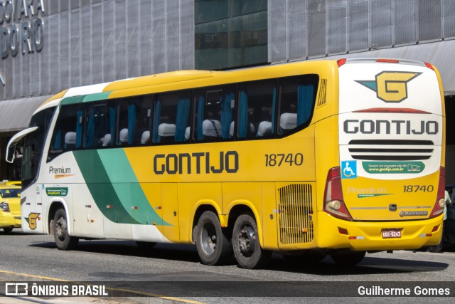 Empresa Gontijo de Transportes 18740 na cidade de Rio de Janeiro, Rio de Janeiro, Brasil, por Guilherme Gomes. ID da foto: 10943300.