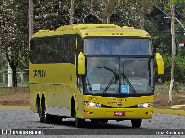 Viação Itapemirim 8913 na cidade de Juiz de Fora, Minas Gerais, Brasil, por Luiz Krolman. ID da foto: 10943209.