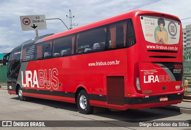 Lirabus 15021 na cidade de São Paulo, São Paulo, Brasil, por Diego Cardoso da Silva. Número da foto: #10944081.