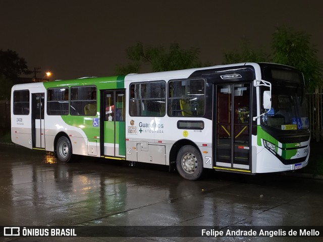 Empresa de Ônibus Vila Galvão 2408 na cidade de Guarulhos, São Paulo, Brasil, por Felipe Andrade Angelis de Mello. Número da foto: #10945602.