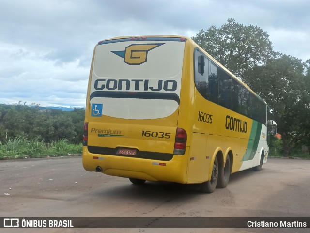 Empresa Gontijo de Transportes 16035 na cidade de Montes Claros, Minas Gerais, Brasil, por Cristiano Martins. Número da foto: #10944511.