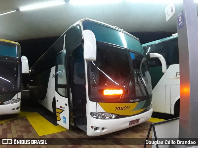 Empresa Gontijo de Transportes 14890 na cidade de João Monlevade, Minas Gerais, Brasil, por Douglas Célio Brandao. ID da foto: 10943446.