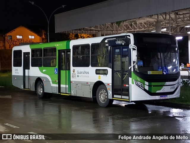 Empresa de Ônibus Vila Galvão 2419 na cidade de Guarulhos, São Paulo, Brasil, por Felipe Andrade Angelis de Mello. Número da foto: #10945585.