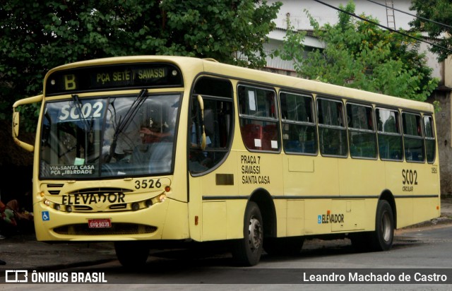 Praia Ônibus > Viação Metropolitana 3526 na cidade de Belo Horizonte, Minas Gerais, Brasil, por Leandro Machado de Castro. ID da foto: 10945793.