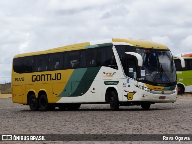 Empresa Gontijo de Transportes 18270 na cidade de Vitória da Conquista, Bahia, Brasil, por Rava Ogawa. ID da foto: 10944105.