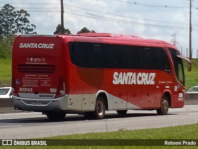 Viação Santa Cruz 203145 na cidade de São José dos Campos, São Paulo, Brasil, por Robson Prado. ID da foto: 10949251.