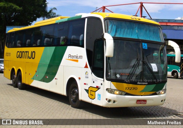 Empresa Gontijo de Transportes 17270 na cidade de Resende, Rio de Janeiro, Brasil, por Matheus Freitas. ID da foto: 10948439.