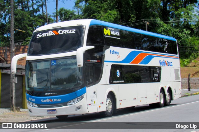 VUSC - Viação União Santa Cruz 4240 na cidade de Joinville, Santa Catarina, Brasil, por Diego Lip. ID da foto: 10947264.