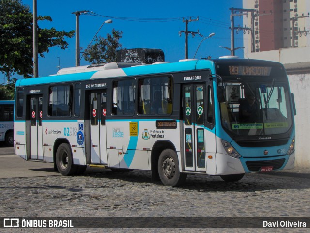 Viação Fortaleza 02918 na cidade de Fortaleza, Ceará, Brasil, por Davi Oliveira. Número da foto: #10946844.