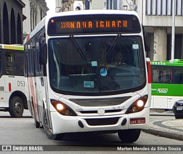 Evanil Transportes e Turismo RJ 132.147 na cidade de Rio de Janeiro, Rio de Janeiro, Brasil, por Marlon Mendes da Silva Souza. Número da foto: #10947540.