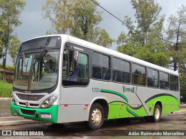 Turin Transportes 1205 na cidade de Congonhas, Minas Gerais, Brasil, por Adão Raimundo Marcelino. ID da foto: 10948837.