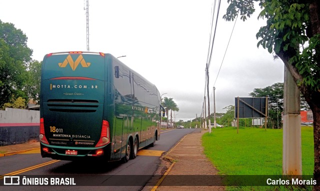 Viação Motta 18011 na cidade de Presidente Venceslau, São Paulo, Brasil, por Carlos Morais. Número da foto: #10946675.
