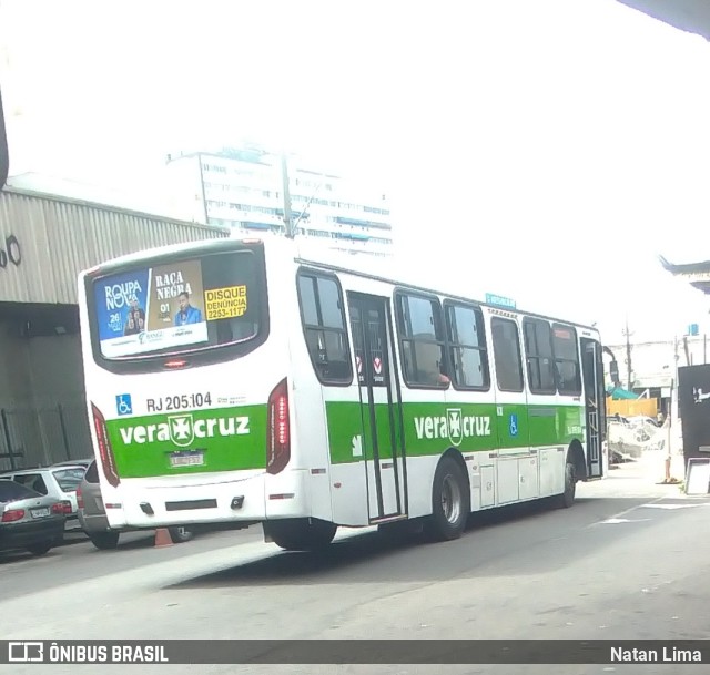 Viação Vera Cruz RJ 205.104 na cidade de Duque de Caxias, Rio de Janeiro, Brasil, por Natan Lima. Número da foto: #10946533.